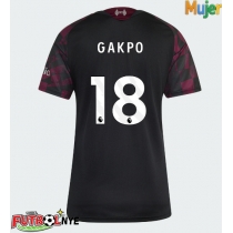 Camiseta Liverpool Cody Gakpo #18 Tercera Equipación para mujer 2026-27 manga corta